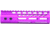 Guntec USA AR-15 7in Ultra Lightweight Thin M-LOK Free Floating Handguard w/ Monolithic Top Rail, Anodized Purple, GT-7MLK-PURPLE