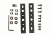 GUNTEC USA AR-15 Accessory Rail Kit For Factory Handguard,2pc HG-RAIL-C