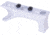 Guntec USA AR-15 Aluminum Angled Grip for M-LOK System, Gen 2, Anodized Clear, ANGLEGRIP-MLK-G2-CLEAR