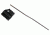 GUNTEC USA AR-15 Aluminum Rail Height Gas Block,Black w/Carbine Length Gas Tube GT750R-CTUBE