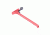 GUNTEC USA AR-15 Charging Handle With Gen 1 Latch, Red Anodized CHARGE-L-RED