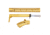 Guntec USA AR-15 Compliant Ultra Furniture Set, Anodized Gold, AR-COMP-SET-GOLD