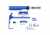 Guntec USA AR-15 Essentials Kit, Anodized Blue, EKIT-BLUE