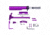 Guntec USA AR-15 Essentials Kit, Anodized Purple, EKIT-PURPLE