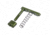 Guntec USA AR-15 Mag Catch Assembly w/Extended Mag Button, Anodized Green, GT-MC-ASSEMBLY-GREEN