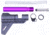 Guntec USA AR-15 Micro Breach Pistol Brace Kit, Anodized Purple, GT-MBPB-PURPLE