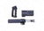 Guntec USA AR-15 Micro Pistol Furniture Set, Anodized Black, MICRO-P-SET
