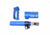 Guntec USA AR-15 Micro Pistol Furniture Set, Anodized Blue, MICRO-P-SET-BLUE