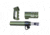 Guntec USA AR-15 Micro Pistol Furniture Set, Anodized Green, MICRO-P-SET-GREEN