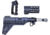 Guntec USA AR-15 Micro Pistol Furniture Set w/Brace, Anodized Black, MICRO-P-SET-PB-BLACK