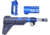 Guntec USA AR-15 Micro Pistol Furniture Set w/Brace, Anodized Blue, MICRO-P-SET-PB-BLUE