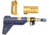 Guntec USA AR-15 Micro Pistol Furniture Set w/Brace, Anodized Gold, MICRO-P-SET-PB-GOLD