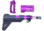 Guntec USA AR-15 Micro Pistol Furniture Set w/Brace, Anodized Purple, MICRO-P-SET-PB-PURPLE