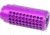 Guntec USA AR-15 Micro Reverse Thread Slip Over Socom Style Fake Suppressor, Gen 2, Anodized Purple, SOCOM-MINI-PURPLE