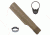 GUNTEC USA AR-15 Mil-Spec Buffer Tube w/End Plate and Castle Nut,Flat Dark Earth MILSPECTUBE-FDE