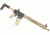 GUNTEC USA AR-15 Skeleton Style Stock,10.50in,Flat Dark Earth w/Recoil Pad ARSTK-JL-US-FDE