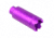 Guntec USA AR-15 Slim Line Trident Flash Can With Glass Breaker, Anodized Purple, CONE-FH-S-C-PURPLE