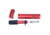 Guntec USA AR-15 Trump Series Limited Edition Pistol Furniture Set, Anodized Red, TRUMP-PIS-SET-RED