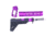 Guntec USA AR-15 Ultra Pistol Furniture Set, Anodized Purple, UPS-PURPLE