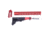 Guntec USA AR-15 Ultralight Series Complete Furniture Set, Anodized Red, ULTRA-SET-RED