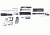 GUNTEC USA AR15 5.56 Cal Complete Ultralight Series Pistol Kit, No Lower, Black GT-AR-P-KIT