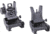 Guntec USA G2 Thin Profile Folding Iron Sight Set, Black, SIGHTSET-HK-G2