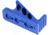 Guntec USA M-LOK Micro Angle Grip, Anodized Blue, ANGLE-MICRO-BLUE