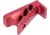 Guntec USA M-LOK Micro Angle Grip, Anodized Red, ANGLE-MICRO-RED