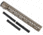 GUNTEC USA Thin Profile Free Floating Keymod Handguard w/Removable Rails Monolithic Top Rail,15in,Cerakote Flat Dark Earth BA79-K-15-FDE