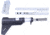 Guntec USA Trump Series Limited Edition AR-15 Pistol Furniture Set w/Brace, Anodized Clear, TRUMP-PIS-SET-PB-CLEAR