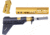 Guntec USA Trump Series Limited Edition AR-15 Pistol Furniture Set w/Brace, Anodized Gold, TRUMP-PIS-SET-PB-GOLD