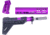 Guntec USA Trump Series Limited Edition AR-15 Pistol Furniture Set w/Brace, Anodized Purple, TRUMP-PIS-SET-PB-PURPLE