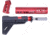 Guntec USA Trump Series Limited Edition AR-15 Pistol Furniture Set w/Brace, Anodized Red, TRUMP-PIS-SET-PB-RED