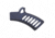 Guntec USA Ultralight Series Skeletonized Aluminum Featureless Grip, Anodized Black, ULS-FG-BLACK