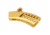 Guntec USA Ultralight Series Skeletonized Aluminum Featureless Grip, Anodized Gold, ULS-FG-GOLD