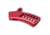 Guntec USA Ultralight Series Skeletonized Aluminum Featureless Grip, Anodized Red, ULS-FG-RED