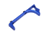 Guntec USA Ultralight Skeletonized Angled Grip For M-LOK, Anodized Blue, MLK-AG-BLUE