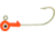 H&amp;H Lure Company Cocahoe Round SW Jighead, 1/4 oz, 2/0 Hook, Orange 10/Pack, C1410-04