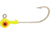 H&amp;H Lure Company Cocahoe Round SW Jighead, 3/8 oz, 3/0 Hook Chartreuse, 10/Pack, C3810-05