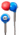 H2O Audio Flex Waterproof Headphones, Super Hero Blue H2O-CB1-RB