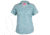 Habit Short Sleeve River Shirt - Womens, Turquoise Check, Small, TS1452-7A1-WS