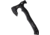 Halfbreed Blades Compact Rescue Axe, 4.5 black Teflon coated K110 tool steel axe head , Black G10 handle, Hammer end, CRA-01 BLK