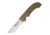 Hallmark Bad Blood - Kendrick/Mosier Yokai, 8Cr14 Stainless Steel, Chisel Ground 4 1/4in Blade, Contoured Brown G10 Handle, BB122KM