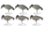 Hard Core Rugged FB Canada Goose Feeder - Fully Flocked, 6-pack, 01-100-0041