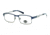 Harley Davidson Eyewear HD0138T Eyeglass Frames - Matte Blue Frame, Matte Blue Lenses, 50 mm Lens Diameter HD0138T50091