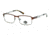 Harley Davidson Eyewear HD0138T Eyeglass Frames - Matte Dark Brown Frame, Matte Dark Brown Lenses, 50 mm Lens Diameter HD0138T50049