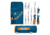 Havalon Talon Fish Interchangeable Fixed Blade Knife Set, 4 Blades, Roll-Pack, Box, Blue/Orange, XTI-TF