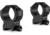Hawke Sport Optics 34mm Weaver Tactical Match Mounts - 2 Pieces w/Nut, Medium, Black, 24119