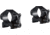 Hawke Sport Optics Precision Steel 1in Rings Weaver w/ Lever - 2-Pieces, Low, Black, 23010