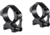 Hawke Sport Optics Precision Steel 34mm Rings Weaver w/ Lever - 2-Pieces, Low, Black, 23030